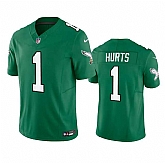Youth Philadelphia Eagles #1 Jalen Hurts Green 2023 F.U.S.E. Stitched Football Jersey,baseball caps,new era cap wholesale,wholesale hats